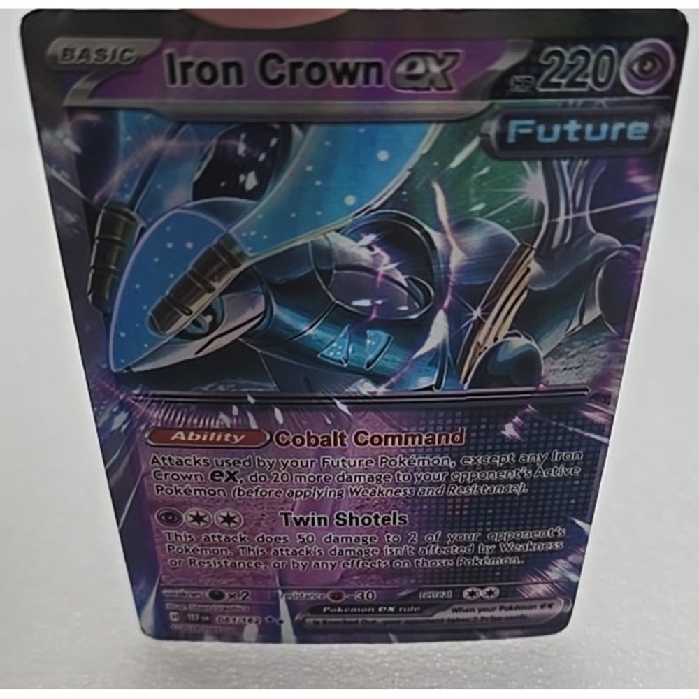 Pokemon Iron Crown ex HP Future SV Temporal Forces Holo Rare Card NM